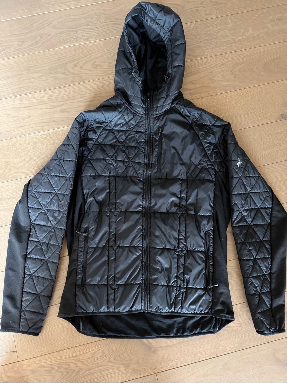 Smartwool Men’s SmartLoft Hooded Jacket – Black – 2XL